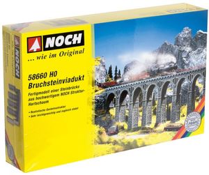 NOCH 58660 H0 Breuksteenviaduct 1 spoor Universeel (l x b x h) 370 x 44 x 245 mm