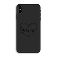 Forever heart black: iPhone XS Max Biologisch afbreekbaar hoesje