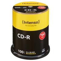 1x100 Intenso CD-R 80 / 700MB 52x Speed. Cakebox