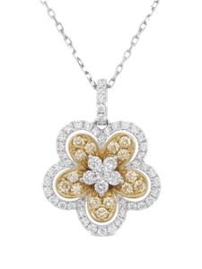 HYT Jewelry collier en or 18ct et platine pavé de diamants - Argent