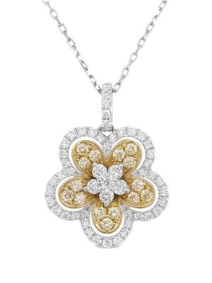 HYT Jewelry collier en or 18ct et platine pavé de diamants - Argent