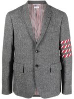 Thom Browne blazer en laine à 4 bandes signature - Noir - thumbnail