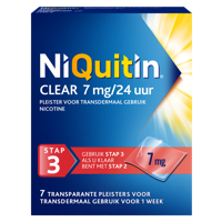 Niquitin Clear Pleisters 7mg Stap 3