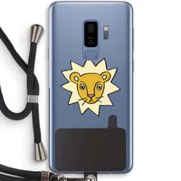 Kleine leeuw: Samsung Galaxy S9 Plus Transparant Hoesje met koord