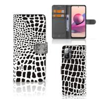 Xiaomi Redmi Note 10/10T 5G | Poco M3 Pro | Telefoonhoesje | Met pasjeshouder | Slangenprint