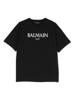 Balmain Kids t-shirt en coton à logo imprimé - Noir - thumbnail