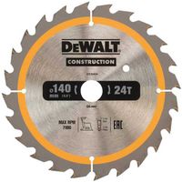 DEWALT Cirkelzaagblad Construction zaagblad Ø 140 mm, 24 tanden