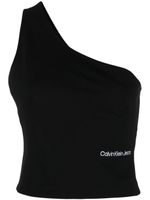 Calvin Klein haut crop à logo brodé - Noir