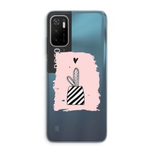Zwart-wit cactus: Xiaomi Poco M3 Pro 5G Transparant Hoesje