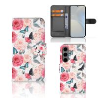 Samsung Galaxy S25 Hoesje Butterfly Roses