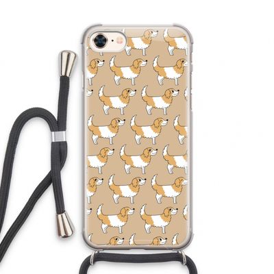 Doggy: iPhone 8 Transparant Hoesje met koord
