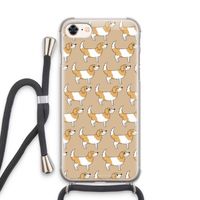 Doggy: iPhone 8 Transparant Hoesje met koord