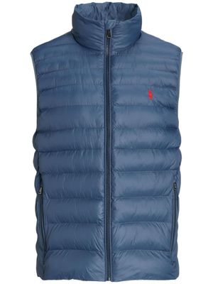 Polo Ralph Lauren doudoune à motif Polo Pony - Bleu