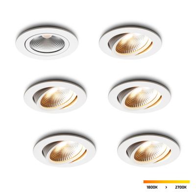 LED-inbouwspot set 6 stuks Cormo wit 5W dimbaar