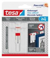 Klevende spijker tesa behang pleister 2kg verstelb | 8 stuks