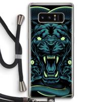Cougar and Vipers: Samsung Galaxy Note 8 Transparant Hoesje met koord