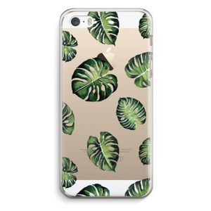 Tropische bladeren: iPhone 5 / 5S / SE Transparant Hoesje