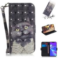3D gekleurde tekening knuffel kat patroon horizontale Flip lederen case voor ASUS Zenfone Max (m2) ZB633KL met houder & kaartsleuven & portemonnee 3D gekleurde tekening knuffel kat patroon horizontale Flip lederen case voor ASUS Zenfone Max (m2) ZB633KL met houder & kaartsleuven & portemonnee