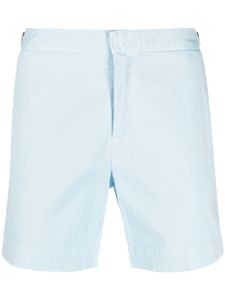 Orlebar Brown short en coton à taille mi-haute - Bleu