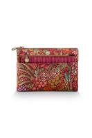 Pip Studio Pip Studio Caryn Cosmetic Bag Combi Querida Velvet Red 26x7.5x18 cm / 22x1x13 cm Pip Studio Pip Studio Caryn Cosmetic Bag Combi Querida Velvet Red 26x7.5x18 cm / 22x1x13 cm