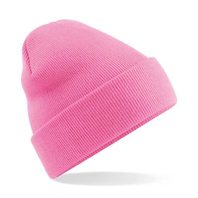 Beechfield Beanie Wintermuts - roze - acryl - volwassenen