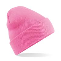 Beechfield Beanie Wintermuts - roze - acryl - volwassenen