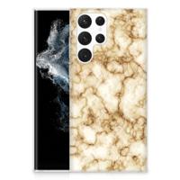 Samsung Galaxy S22 Ultra | TPU | Siliconen hoesje | Marmer Goud