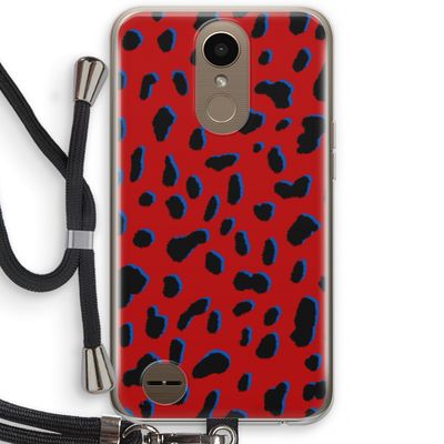 Red Leopard: LG K10 (2017) Transparant Hoesje met koord