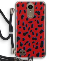 Red Leopard: LG K10 (2017) Transparant Hoesje met koord
