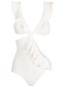 Clube Bossa maillot de bain à volants - Blanc