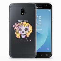 Silicone Back Case Samsung Galaxy J3 2017 Boho Skull