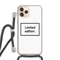 Limited edition: iPhone 11 Pro Transparant Hoesje met koord