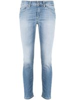 DONDUP jean skinny à patch logo - Bleu