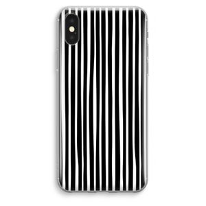 Stripes: iPhone XS Max Transparant Hoesje