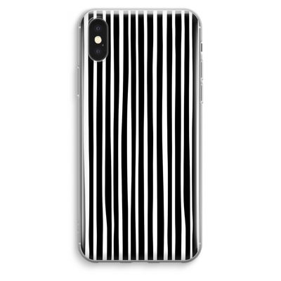 Stripes: iPhone XS Max Transparant Hoesje
