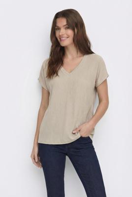 Only Onlkaylie Ss Structure Top Pnt T-shirts Pure Cashmere