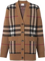 Burberry cardigan à carreaux - Marron