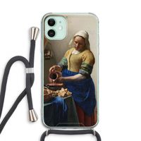 The Milkmaid: iPhone 11 Transparant Hoesje met koord
