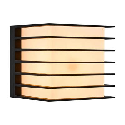 Buitenlamp zwart gevelverlichting E27 fitting &apos;Fluctus&apos; 13 cm