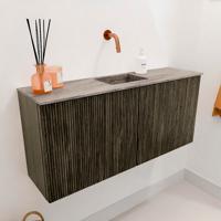 Toiletmeubel Mondiaz Joya Dlux | 90 cm | Meubelkleur Shadow | Faye wastafel Oza Wasbak Midden | Zonder kraangat(en) Toiletmeubel Mondiaz Joya Dlux | 90 cm | Meubelkleur Shadow | Faye wastafel Oza Wasbak Midden | Zonder kraangat(en)