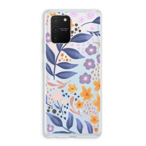 Flowers with blue leaves: Samsung Galaxy S10 Lite Transparant Hoesje