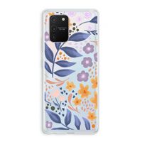 Flowers with blue leaves: Samsung Galaxy S10 Lite Transparant Hoesje