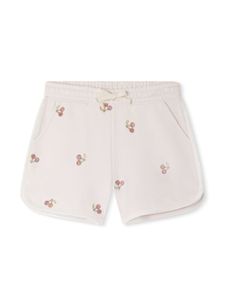 Bonpoint short Caroline en coton à cerises brodées - Tons neutres