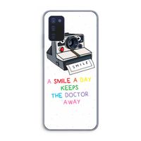 Smile: Samsung Galaxy A03s Transparant Hoesje