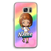Chibi Maker vrouw: Samsung Galaxy S7 Transparant Hoesje