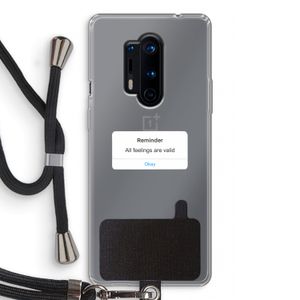 Reminder: OnePlus 8 Pro Transparant Hoesje met koord