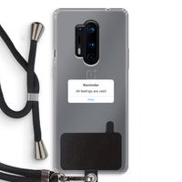 Reminder: OnePlus 8 Pro Transparant Hoesje met koord