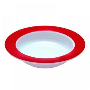 Kom wit/rood
