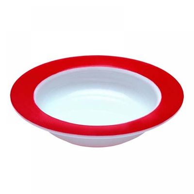 Kom wit/rood