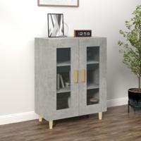 Dressoir 69,5x34x90 cm bewerkt hout betongrijs